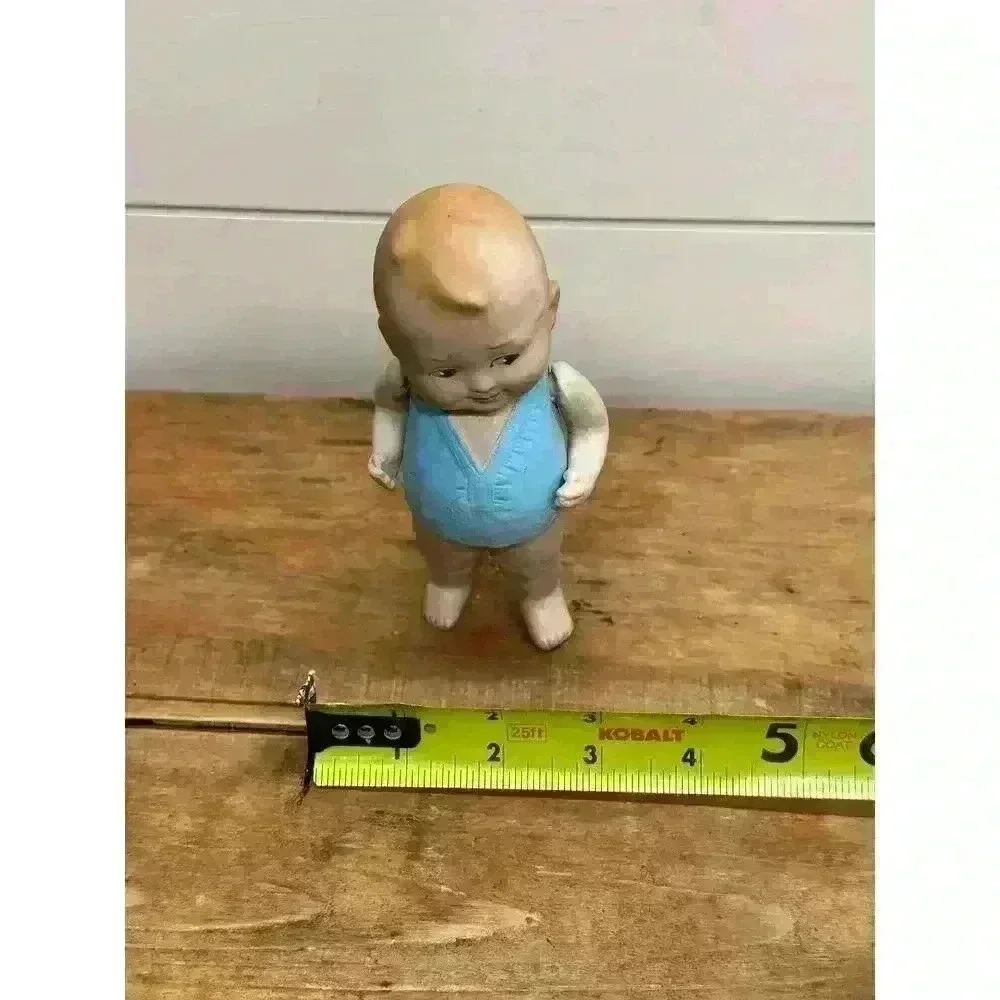 Antique 5” German All Bisque Baby Bud Doll Closed Mouth